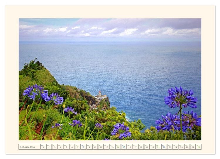 Produktbild: Archipel der Azoren im Nordatlantik (hochwertiger Premium Wandkalender 2026 DIN A2 quer), Kunstdruck in Hochglanz