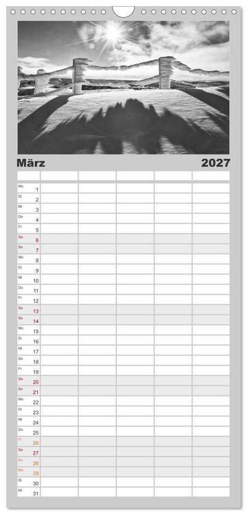 Produktbild: Familienplaner 2027 - Traumhafte Allg&auml;uer Alpen mit 5 Spalten (Wandkalender, 21 x 45 cm) CALVENDO