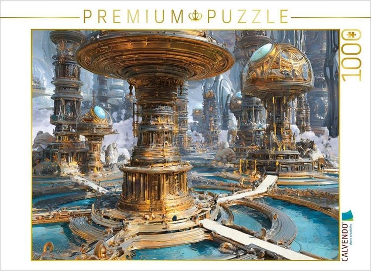 Produktbild: CALVENDO Puzzle Ein Motiv aus dem Kalender Fantasie Welten - Science Fiction | 1000 Teile Lege-Gr&ouml;&szlig;e 64x48cm Foto-Puzzle f&uuml;r gl&uuml;ckliche Stunden