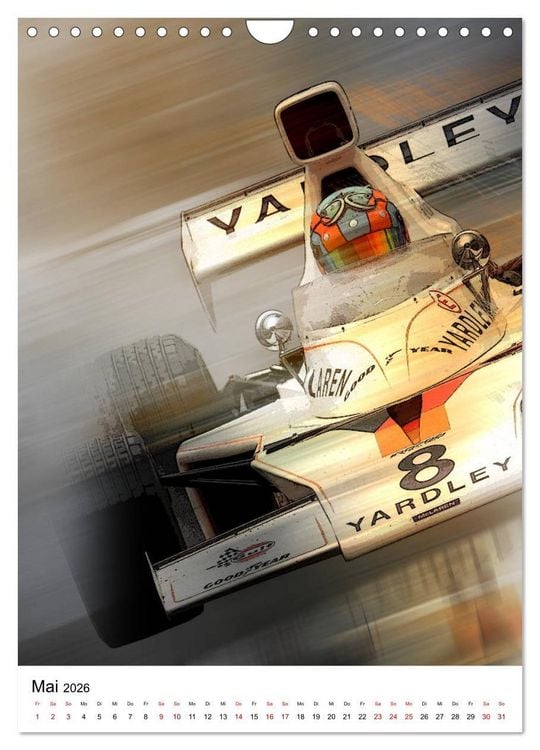 Produktbild: Faszination Rennsport (Wandkalender 2026 DIN A4 hoch), CALVENDO Monatskalender