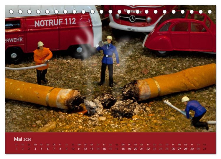 Produktbild: Miniaturen - Klein ganz gro&szlig; (Tischkalender 2026 DIN A5 quer), CALVENDO Monatskalender