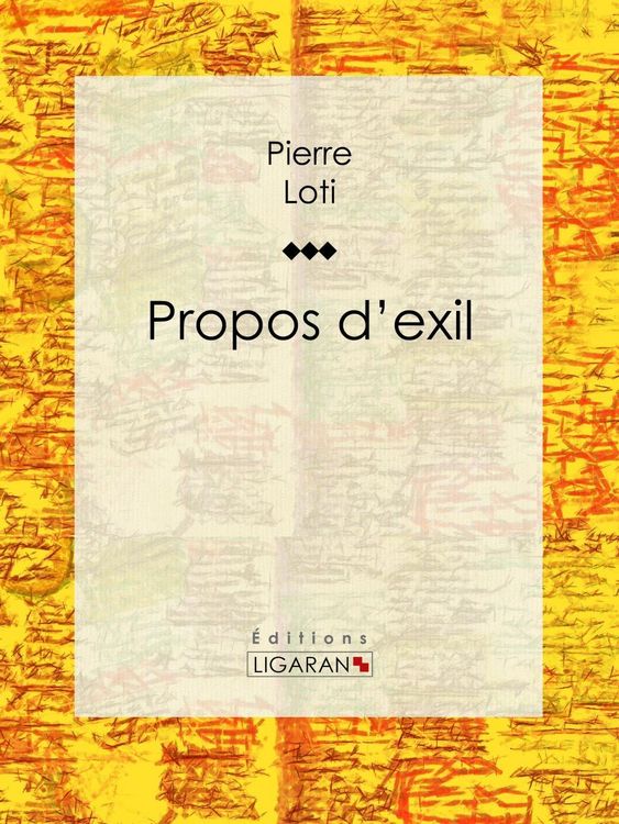 Produktbild: Propos d'exil