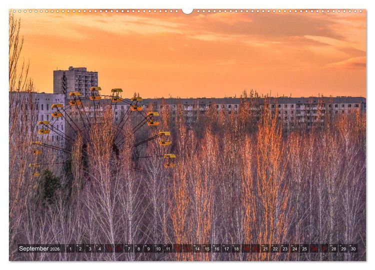 Produktbild: Tschernobyl - Prypjat - Die radioaktive Geisterstadt (hochwertiger Premium Wandkalender 2026 DIN A2 quer), Kunstdruck in Hochglanz