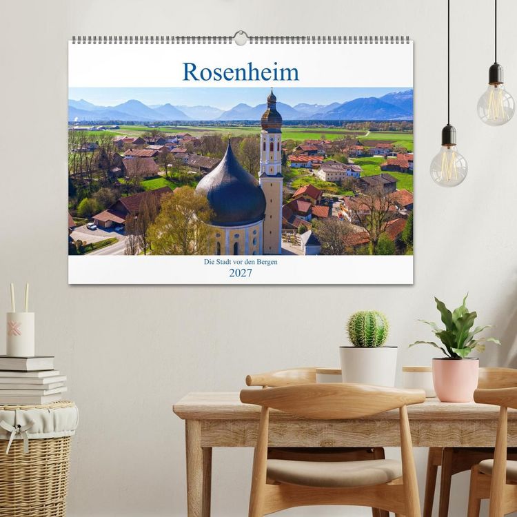 Produktbild: Rosenheim - Die Stadt vor den Bergen (Wandkalender 2027 DIN A2 quer), CALVENDO Monatskalender