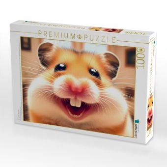 Produktbild: CALVENDO Puzzle Grinsender Hamster | 1000 Teile Lege-Gr&ouml;&szlig;e 64x48cm Foto-Puzzle f&uuml;r gl&uuml;ckliche Stunden