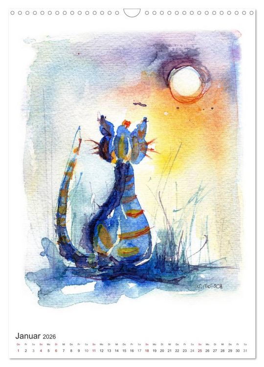 Produktbild: CATS - silent moments, besinnliche Momente (Wandkalender 2026 DIN A3 hoch), CALVENDO Monatskalender