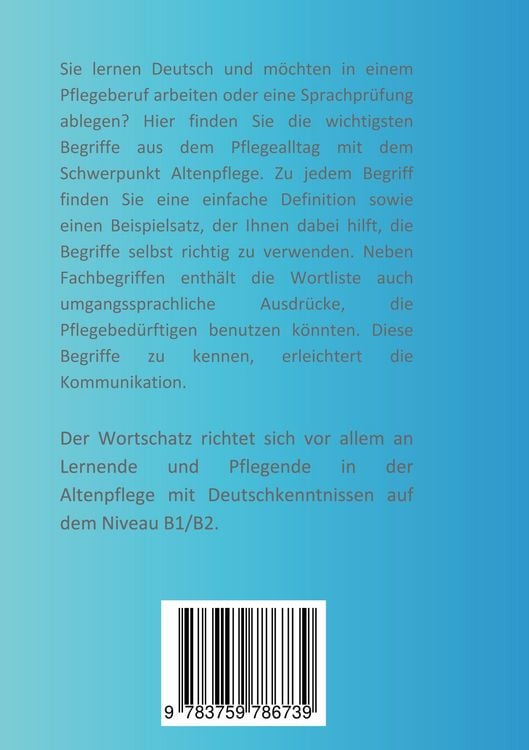 Produktbild: Wortschatz Deutsch Pflege