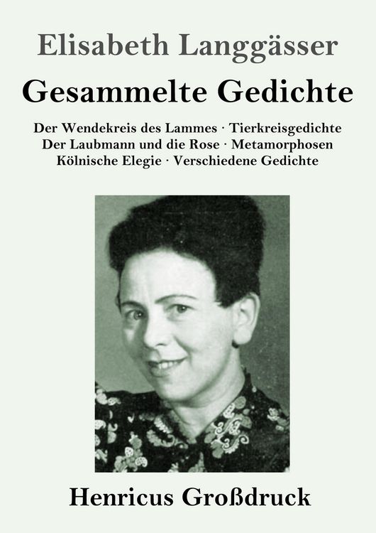 Produktbild: Gesammelte Gedichte (Gro&szlig;druck)
