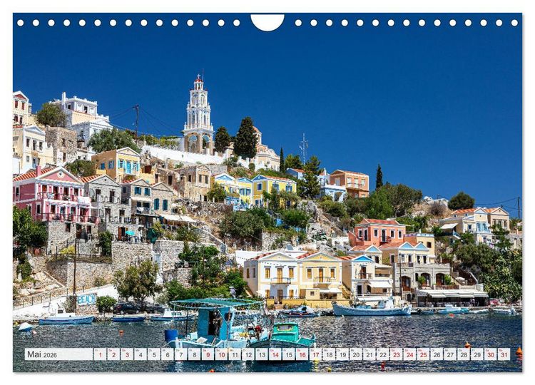 Produktbild: Rhodos und Symi (Wandkalender 2026 DIN A4 quer), CALVENDO Monatskalender