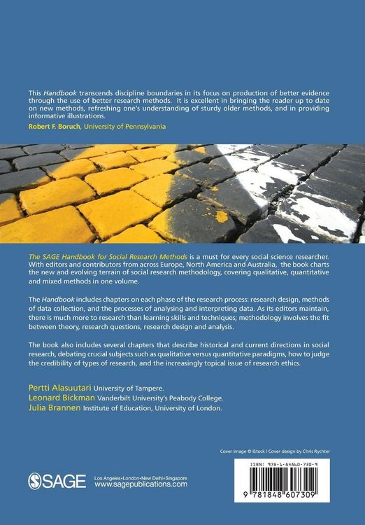Produktbild: The SAGE Handbook of Social Research Methods