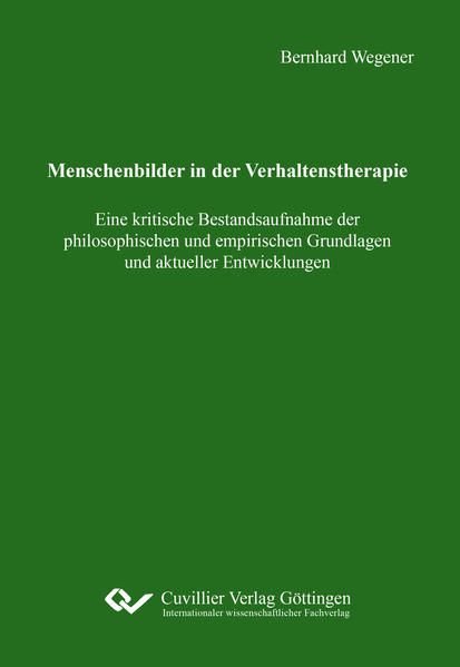 Produktbild: Menschenbilder in der Verhaltenstherapie