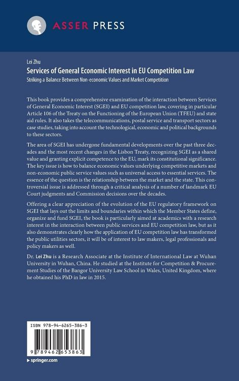 Produktbild: Services of General Economic Interest in EU Competition Law
