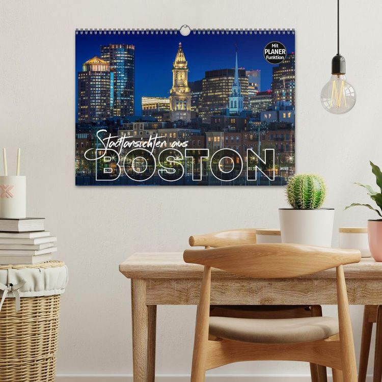 Produktbild: Stadtansichten aus Boston (Wandkalender 2026 DIN A3 quer), CALVENDO Monatskalender