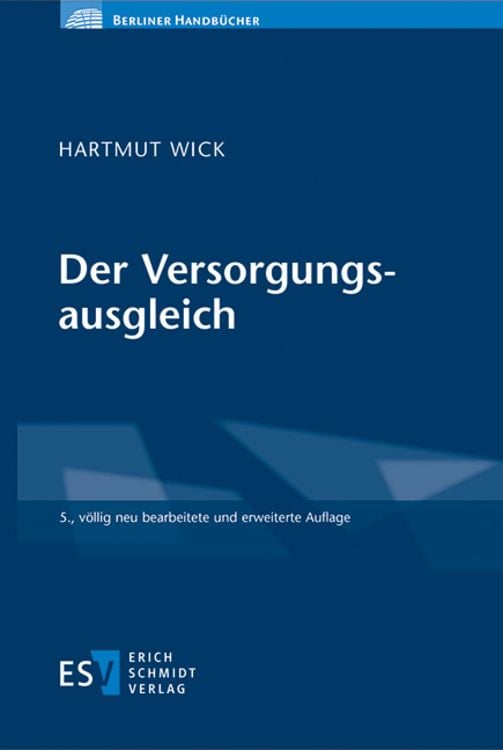 Bild vom Artikel Der Versorgungsausgleich vom Autor Hartmut Wick