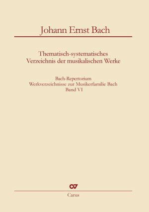 Produktbild: Bach-Repertorium VI: Johann Ernst Bach