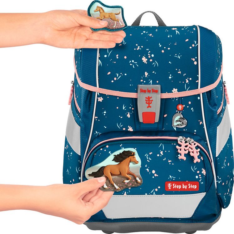 Produktbild: 2IN1 PLUS Schulranzen-Set Wild Horse Ronja, 6-teilig