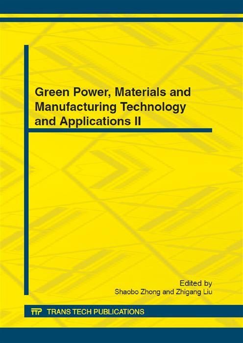 Produktbild: Green Power, Materials and Manufacturing Technology and Applications II