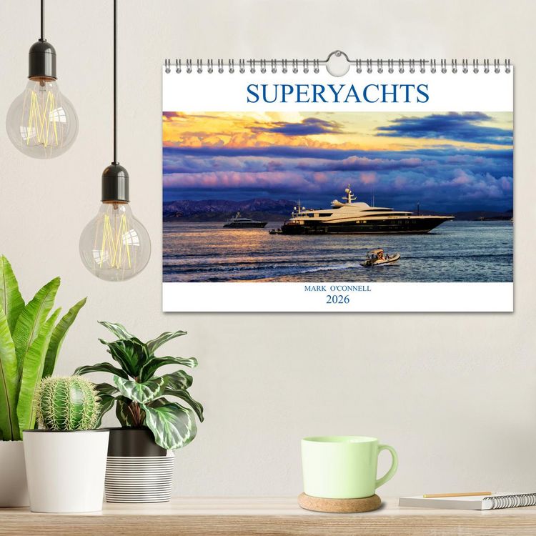 Produktbild: SUPERYACHTS (Wall Calendar 2026 DIN A4 landscape), CALVENDO 12 Month Wall Calendar