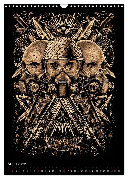 Produktbild: BLOODBOY/WAR ILLUSTRATION (Wandkalender 2026 DIN A3 hoch), CALVENDO Monatskalender