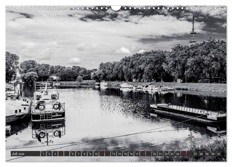Produktbild: Ein Blick auf Nienburg an der Weser (Wandkalender 2026 DIN A3 quer), CALVENDO Monatskalender
