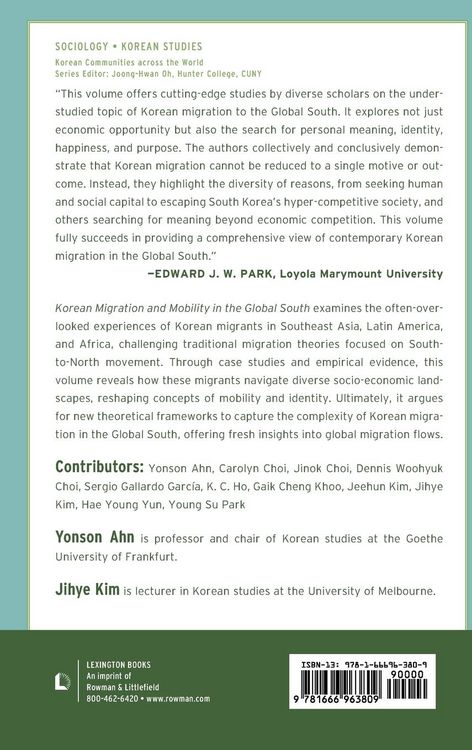 Produktbild: Korean Migration and Mobility in the Global South