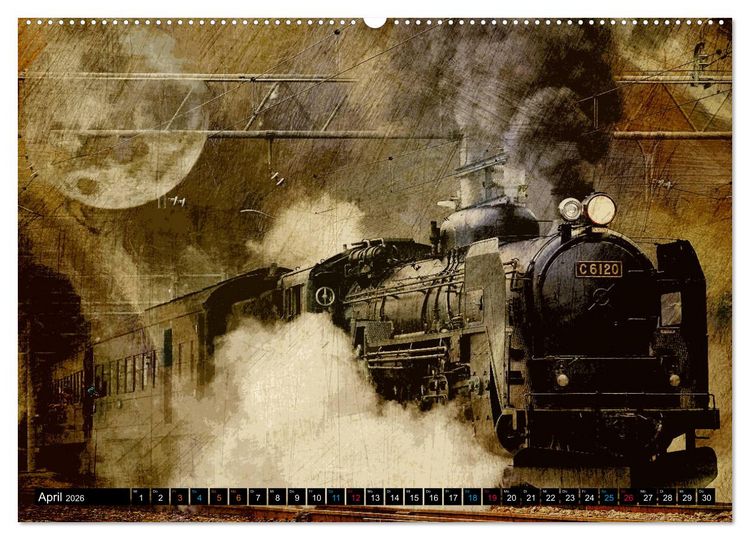 Produktbild: EISENBAHN - Dampf, Diesel und Strom (hochwertiger Premium Wandkalender 2026 DIN A2 quer), Kunstdruck in Hochglanz