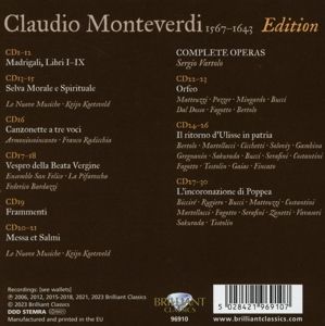 Produktbild: Monteverdi:Monteverdi Edition