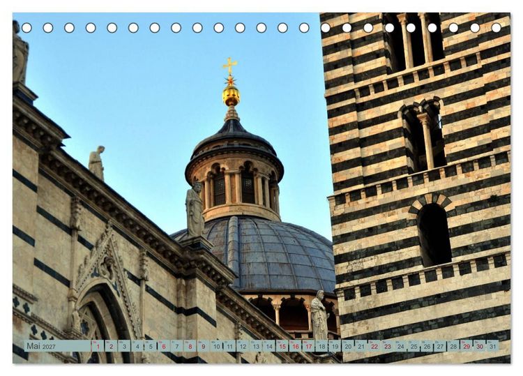 Produktbild: Siena - Stadt des legend&auml;ren Palio (Tischkalender 2027 DIN A5 quer), CALVENDO Monatskalender