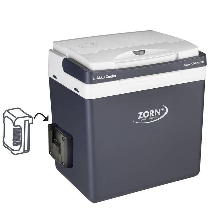 Produktbild: ZORN Z 26 DC PX 12/24V Akku-K&uuml;hlbox Thermoelektrisch 12 V, 18 V, 24 V Grau 25 l K&uuml;hlfunktion: Delta T: bis zu 17&deg;C unter Umgebungstemperatur