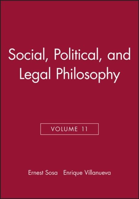 Produktbild: Social, Political, and Legal Philosophy, Volume 11