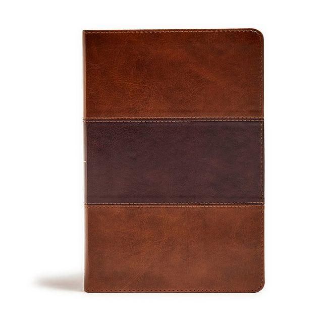 Produktbild: KJV Giant Print Reference Bible, Saddle Brown Leathertouch