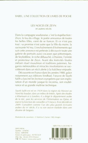Produktbild: Les noces de Zeyn : et autres r&eacute;cits