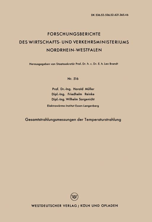 Produktbild: Gesamtstrahlungsmessungen der Temperaturstrahlung