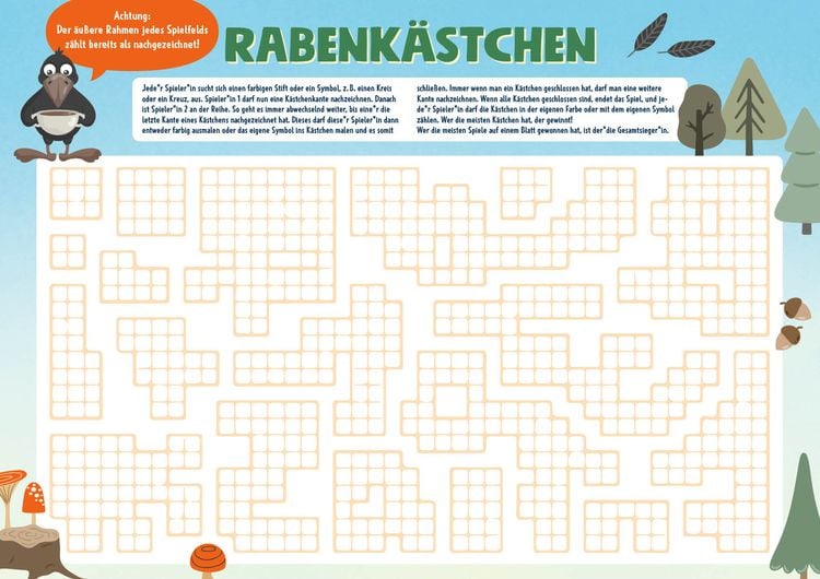 Produktbild: Der XXL-Spiel- und Spa&szlig;block mit 50 Vorlagen &ndash; Rabentastisch!