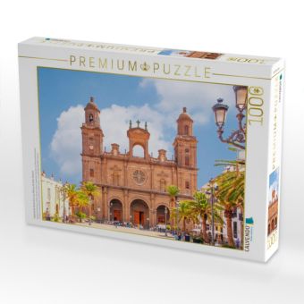 Produktbild: CALVENDO Puzzle Catedral de Santa Ana, Las Palmas de Gran Canaria | 1000 Teile Lege-Gr&ouml;&szlig;e 64x48cm Foto-Puzzle f&uuml;r gl&uuml;ckliche Stunden
