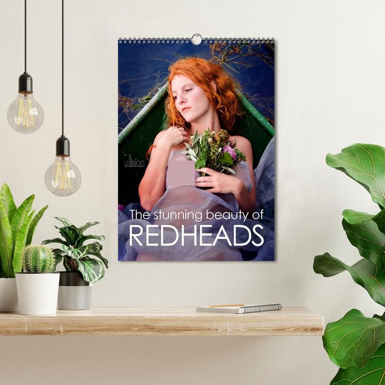 Produktbild: The stunning beauty of REDHEADS (Wall Calendar 2026 DIN A3 portrait), CALVENDO 12 Month Wall Calendar