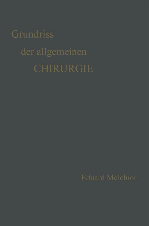 Produktbild: Grundriss der Allgemeinen Chirurgie