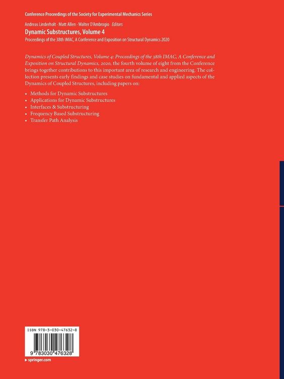 Produktbild: Dynamic Substructures, Volume 4