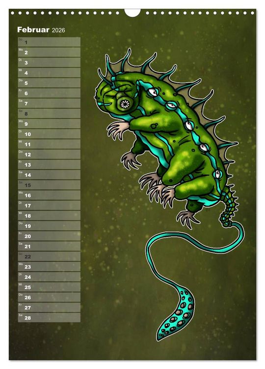Produktbild: Bestiarium Vladi Krafft (Wandkalender 2026 DIN A3 hoch), CALVENDO Monatskalender