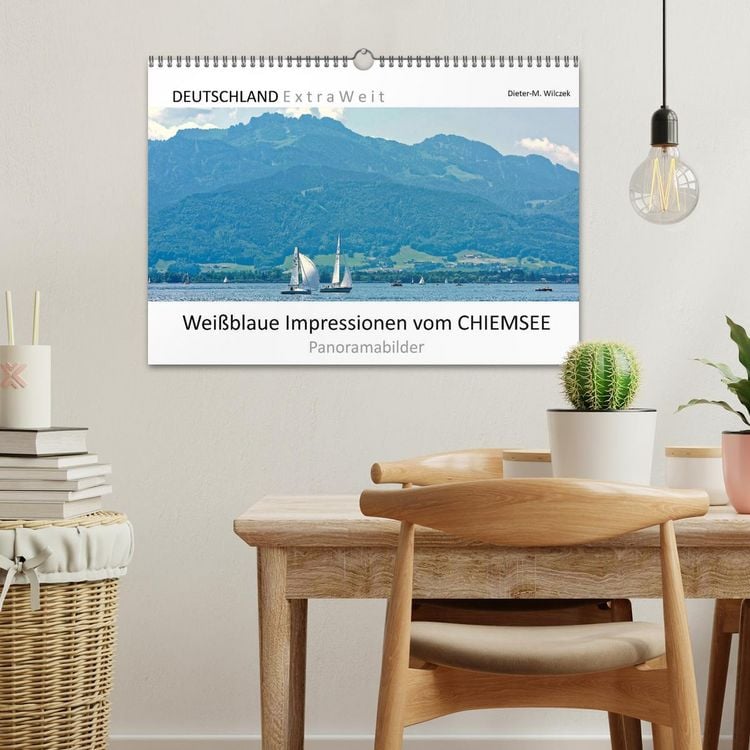 Produktbild: Wei&szlig;blaue Impressionen vom Chiemsee (Wandkalender 2026 DIN A3 quer), CALVENDO Monatskalender