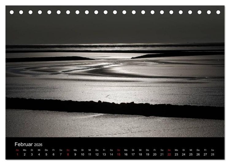Produktbild: NORDSEE IMPRESSIONEN (Tischkalender 2026 DIN A5 quer), CALVENDO Monatskalender
