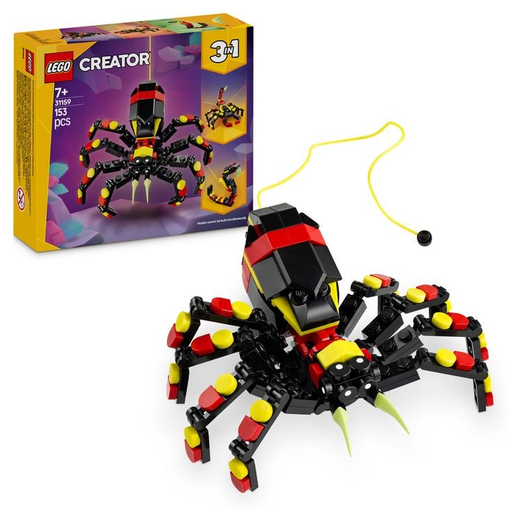 Produktbild: LEGO Creator 3in1 Wilde Tiere: &Uuml;berraschungsspinne - 3 Modelle 31159