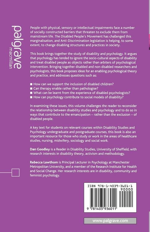 Produktbild: Disability and Psychology