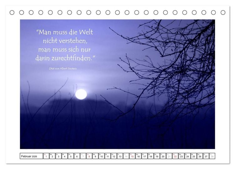 Produktbild: Zitate - Sammlung (Tischkalender 2026 DIN A5 quer), CALVENDO Monatskalender