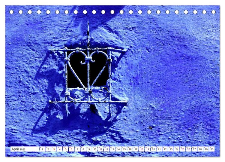 Produktbild: Chefchaouen - Blue Details (Tischkalender 2026 DIN A5 quer), CALVENDO Monatskalender