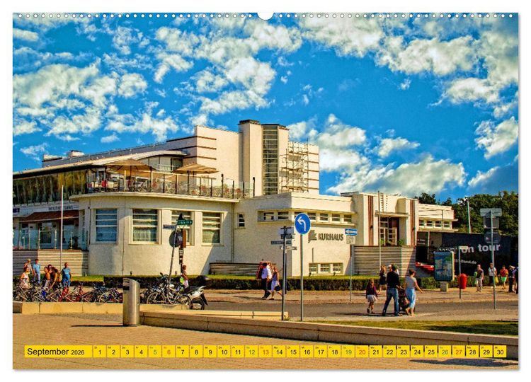 Produktbild: Seebad Warnem&uuml;nde - Sehnsuchtsort an der Ostsee (hochwertiger Premium Wandkalender 2026 DIN A2 quer), Kunstdruck in Hochglanz