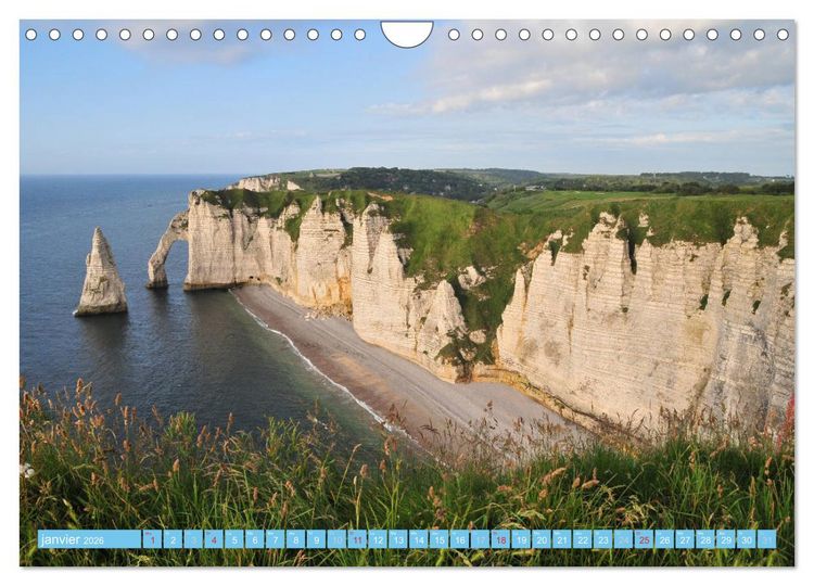 Produktbild: D&eacute;couvrez la Normandie (Calendrier mural 2026 DIN A4 vertical), CALVENDO calendrier mensuel