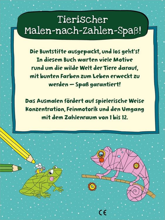 Produktbild: Mein dickes Malen-nach-Zahlen-Buch &ndash; Wilde Tiere