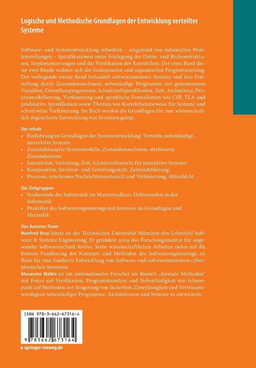 Produktbild: Logische und Methodische Grundlagen der Entwicklung verteilter Systeme