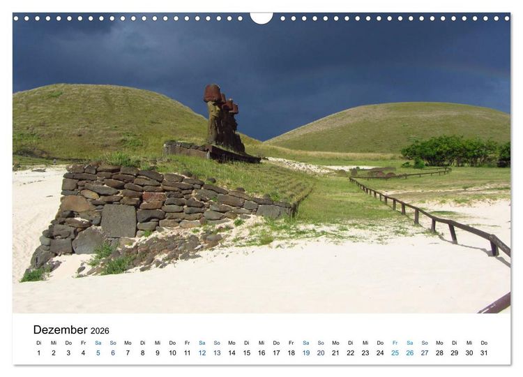 Produktbild: Die Osterinsel - mystisches Inselparadies im S&uuml;dostpazifik (Wandkalender 2026 DIN A3 quer), CALVENDO Monatskalender